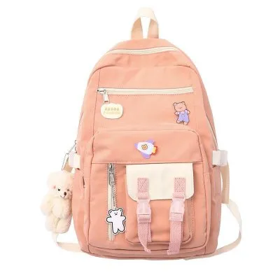 Christmas Gift Korean Style Canvas Waterproof Laptop Backpack For Women Fashion Travel Backpack School Bag For Tennage Girl Shoulder Bag