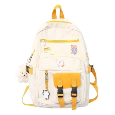 Christmas Gift Korean Style Canvas Waterproof Laptop Backpack For Women Fashion Travel Backpack School Bag For Tennage Girl Shoulder Bag