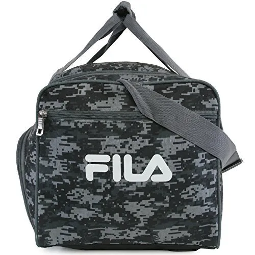 Fila Source Sm Travel Gym Sport Duffel Bag, Black Digi Camo