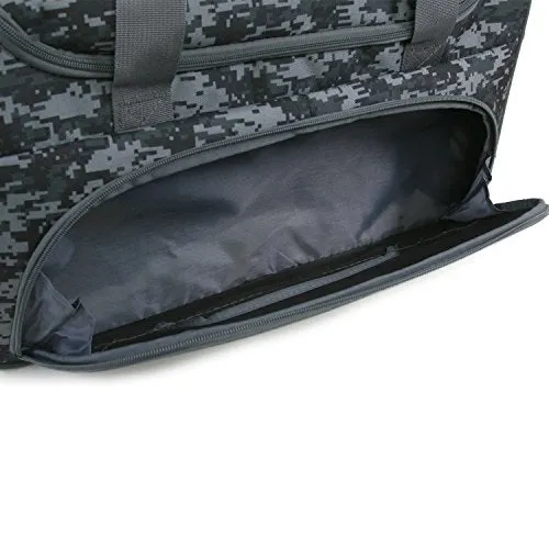 Fila Source Sm Travel Gym Sport Duffel Bag, Black Digi Camo