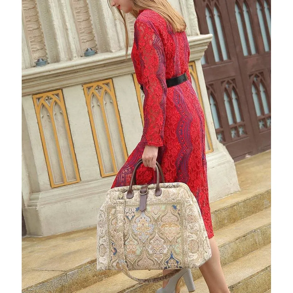 Mary Poppins Carpet Bag Golden Age Beige