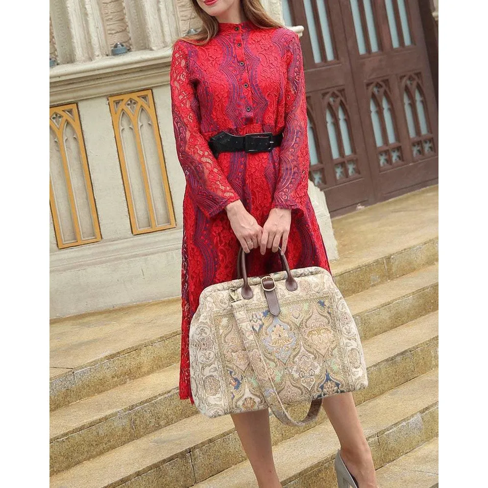 Mary Poppins Carpet Bag Golden Age Beige