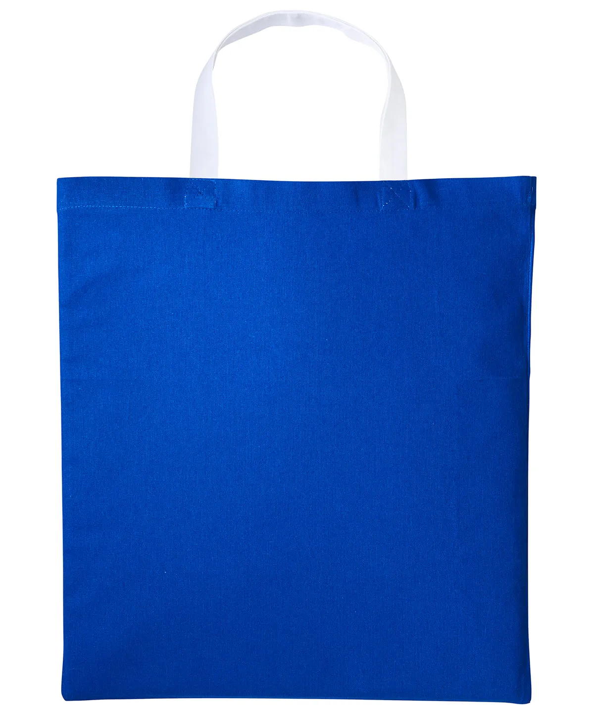 Royal/White - Varsity cotton shopper short handle
