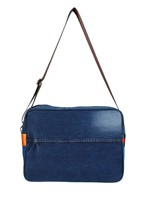 THE RETRO MESSENGER (BLUE DENIM)
