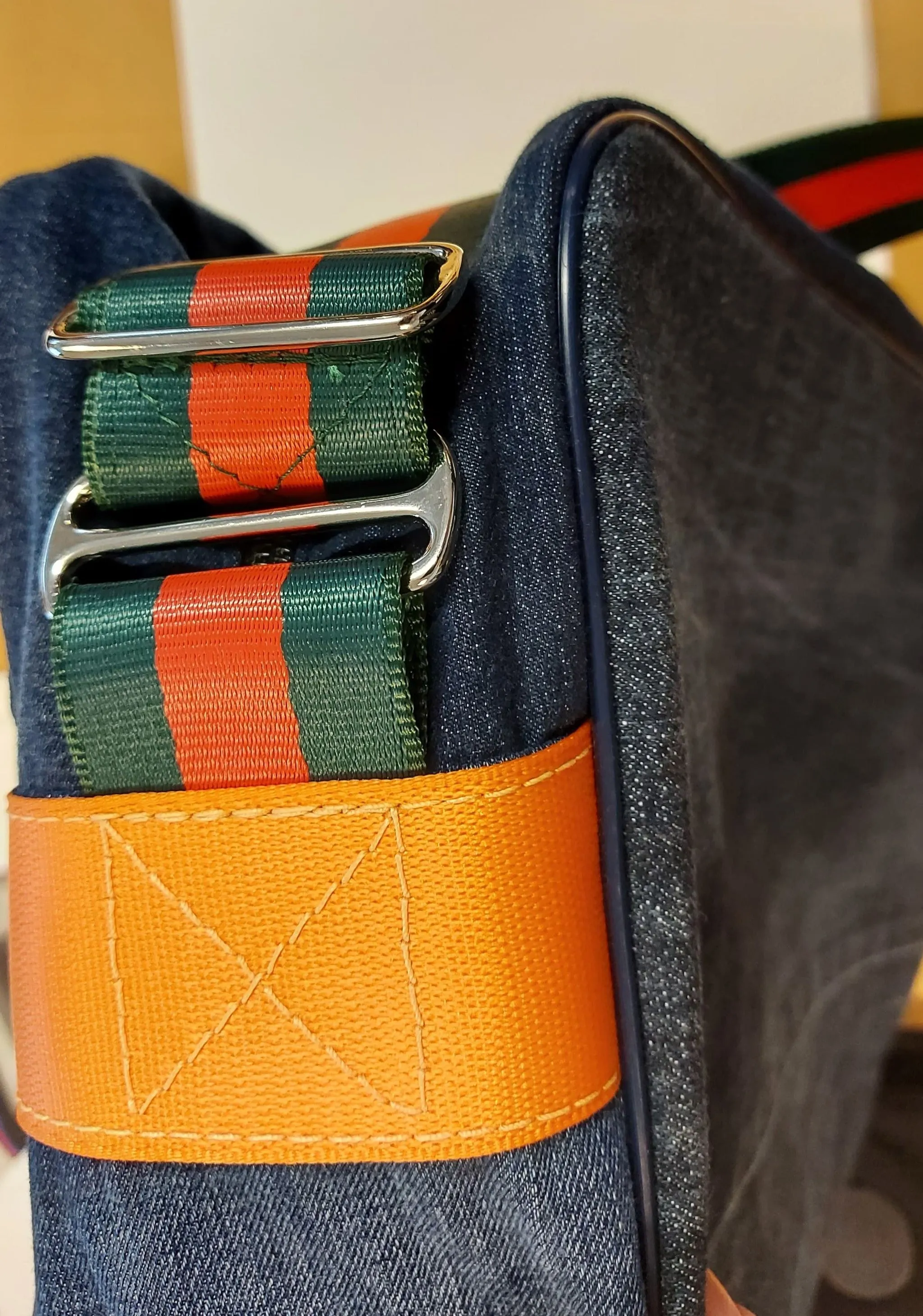 THE RETRO MESSENGER (BLUE DENIM)